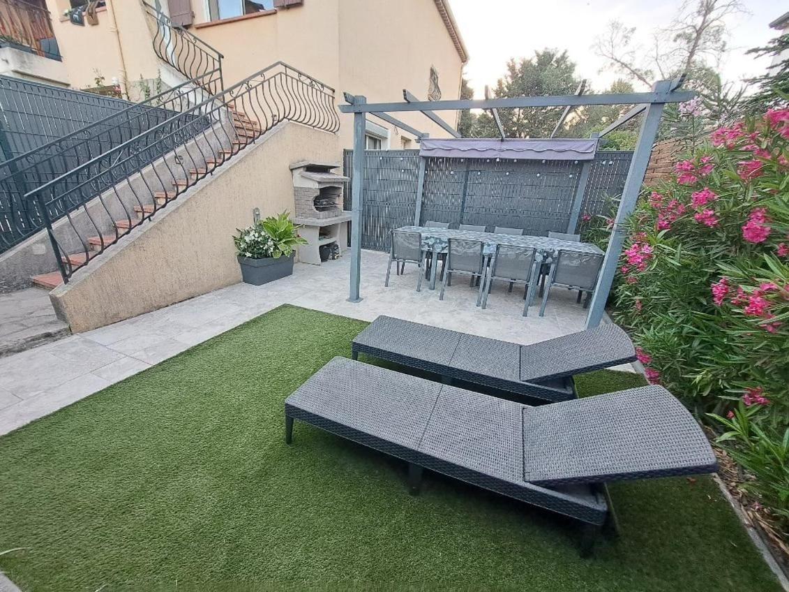 La Villa Castel - Haut De Villa - Parkings- 3 Chambres - 8 Couchages - Jardin - Barbecue Cagnes-sur-Mer Eksteriør bilde